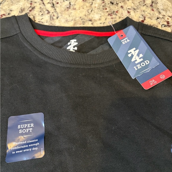 Izod Black Crewneck Sweater - Picture 2 of 6